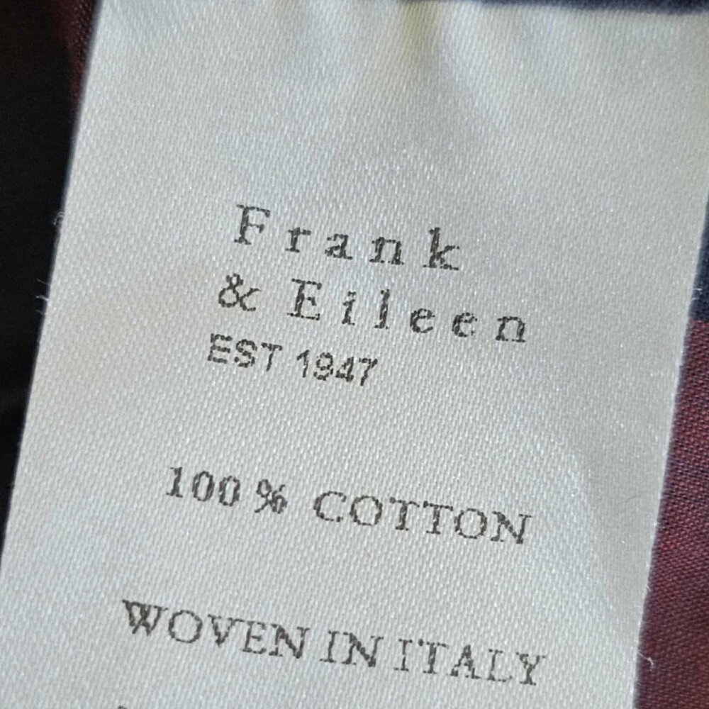Frank & Eileen 'Frank' Buffalo Plaid Cotton Shirt $248 Red and Navy Size XL - Picture 10 of 10